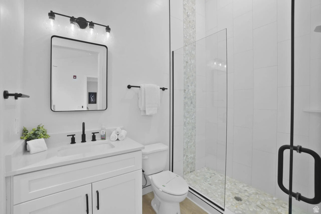 4346 Canterbury Road Hurricane, UT 84737 - Photo 22 of 37 Bathroom featuring vanity and a shower stall