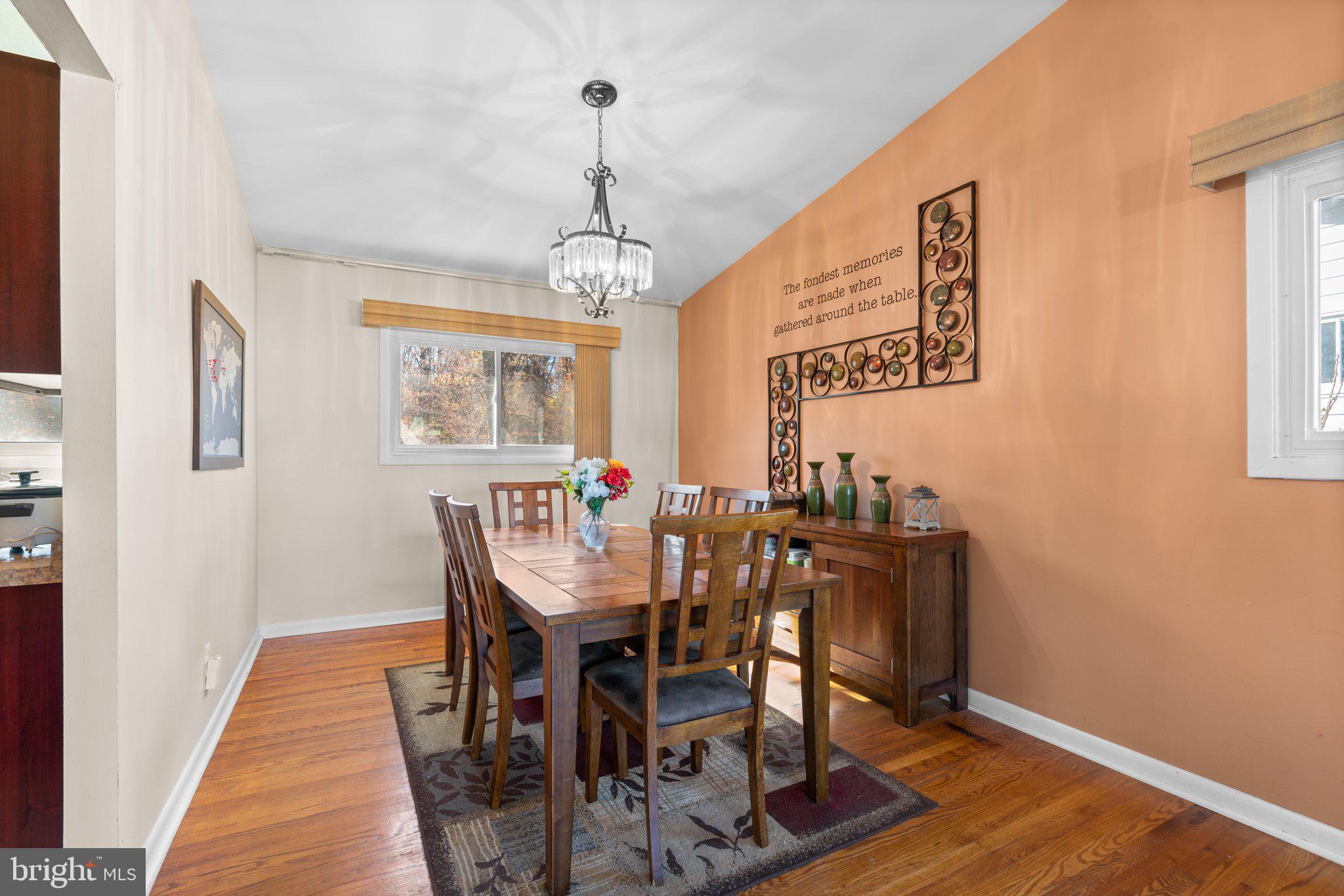 4727 Byron Road Windsor Mill, MD 21244 - Photo 10 of 35 a view of a dining room with furniture window and wooden floor