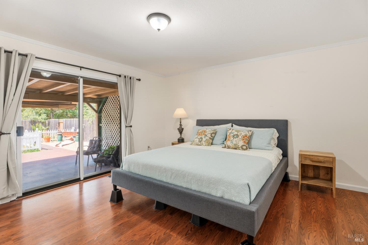 8960 East Road Redwood Valley, CA 95470 - Photo 15 of 37 Master Bedroom with Access to Rear Covered Patio
