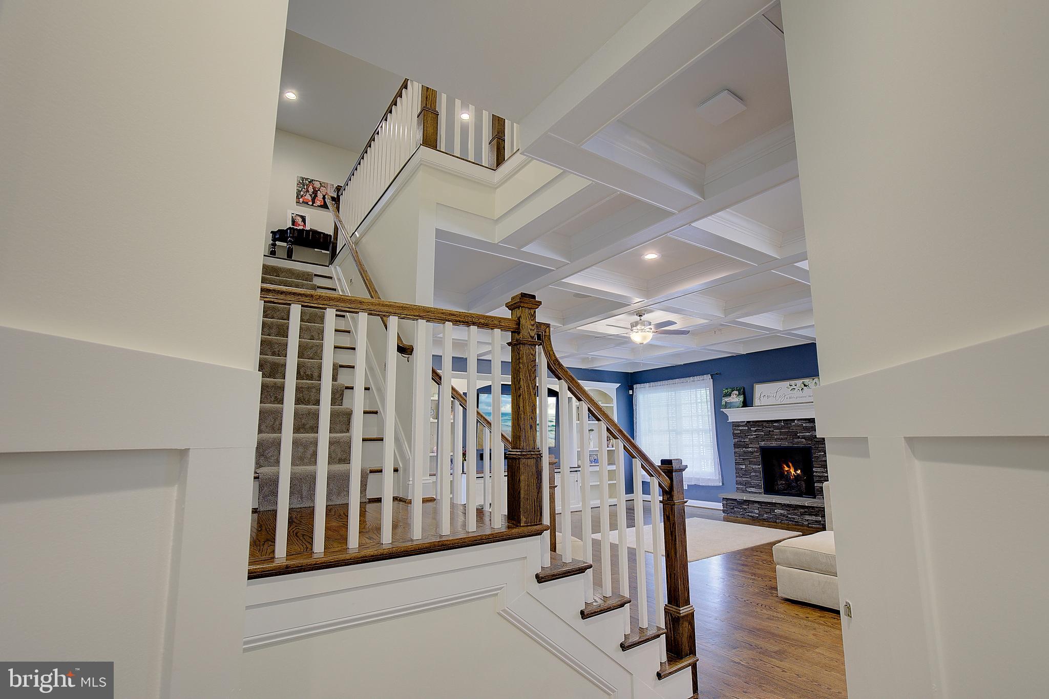 2393 Garrity Road St. Leonard, MD 20685 - Photo 39 of 76 Custom staircase overlooking family room below