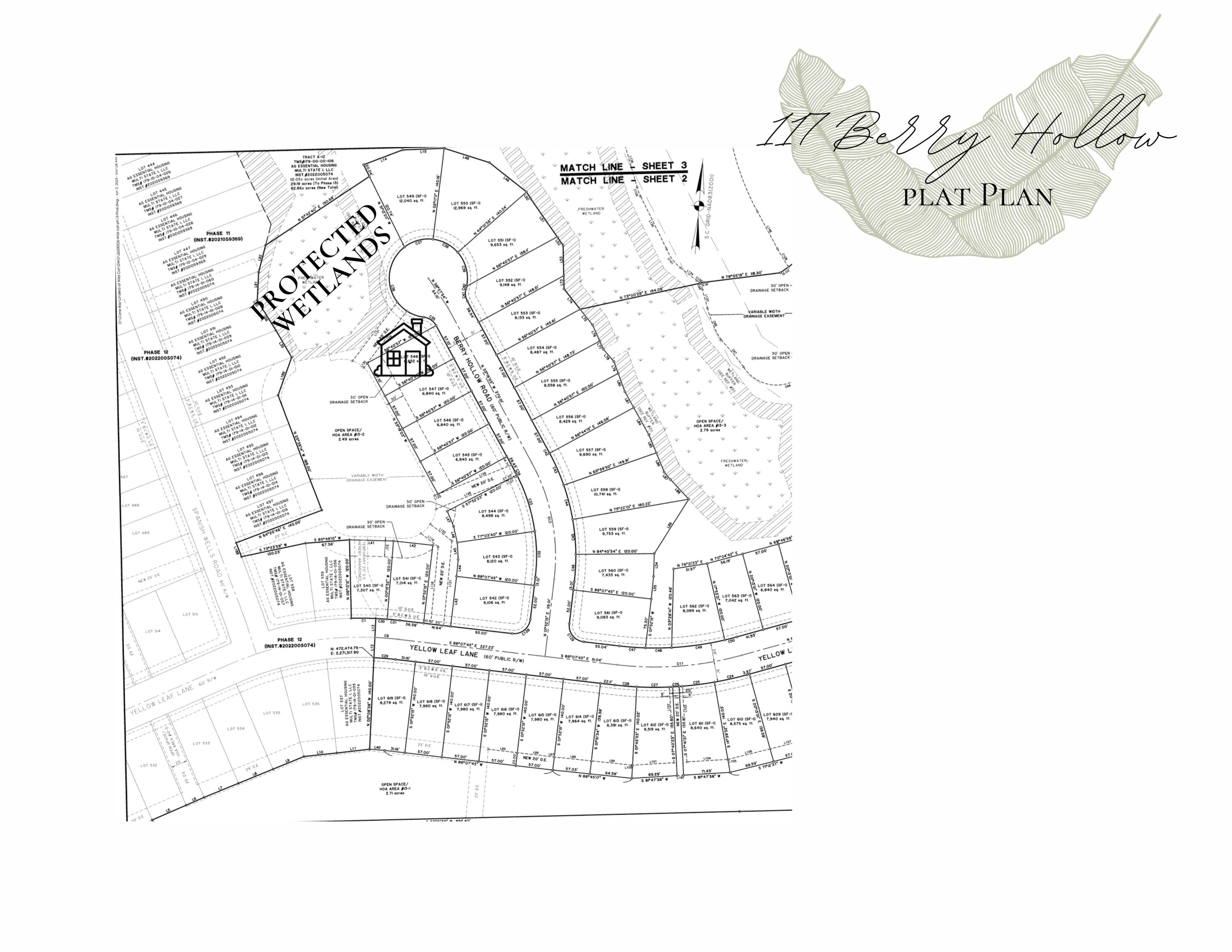 117 Berry Holw Road Summerville, SC 29486 - Photo 44 of 69 Plat Plan