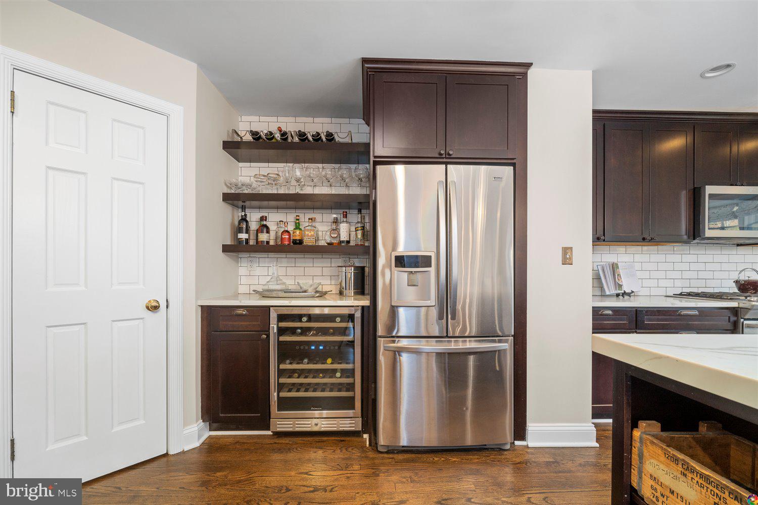3008 Russell Road Alexandria, VA 22305 - Photo 14 of 56 built in bar with wine fridge