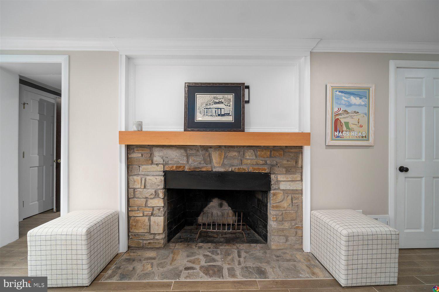 3008 Russell Road Alexandria, VA 22305 - Photo 29 of 56 Wood burning fireplace in family room