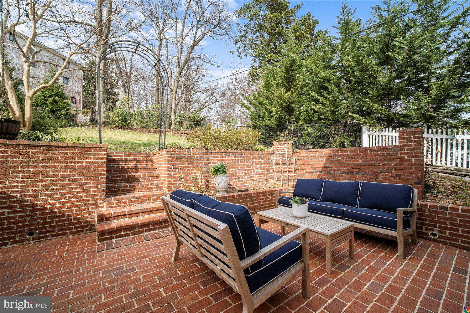 3008 Russell Road Alexandria, VA 22305 - Photo 43 of 56 Gorgeous brick patio with multiple seating areas