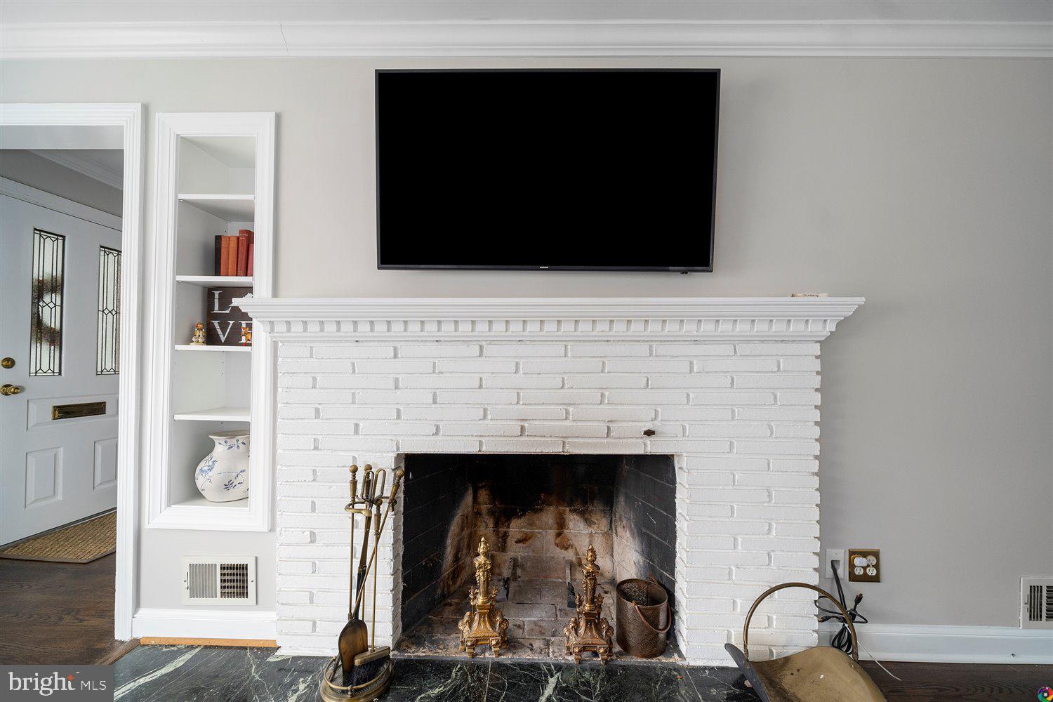 3008 Russell Road Alexandria, VA 22305 - Photo 7 of 56 Wood burning fireplace in living room