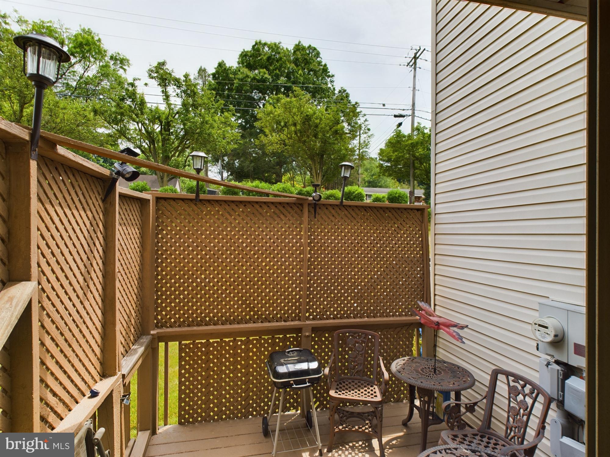 216 Cobblestone Lane Lancaster, PA 17601 - Photo 14 of 14 Small Private Outdoor Deck in Rear-Access from LR