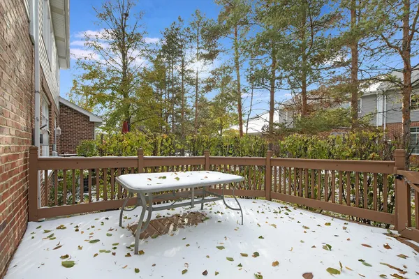a view of a chairs and table on the terrace