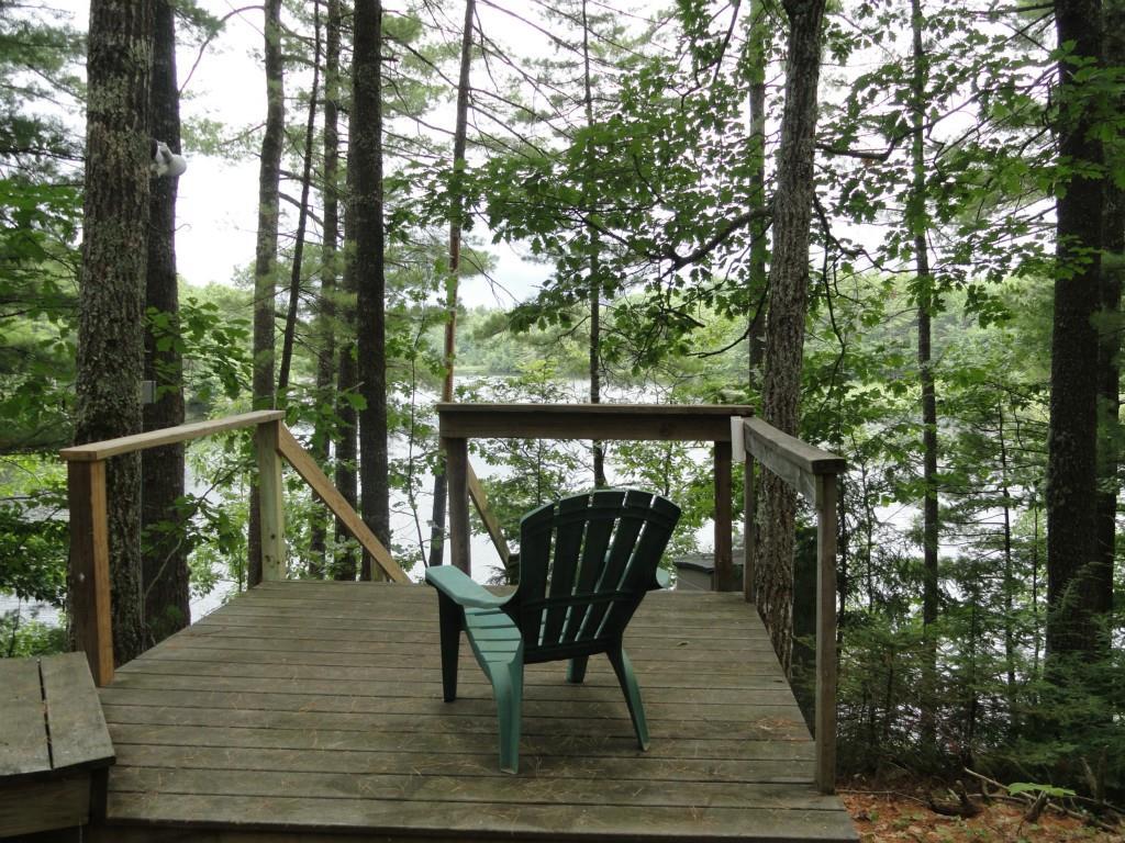 102 Lone Pine Road North Waterboro, ME 04061 - Photo 10 of 31 Deck Leading to Docks and Swimming