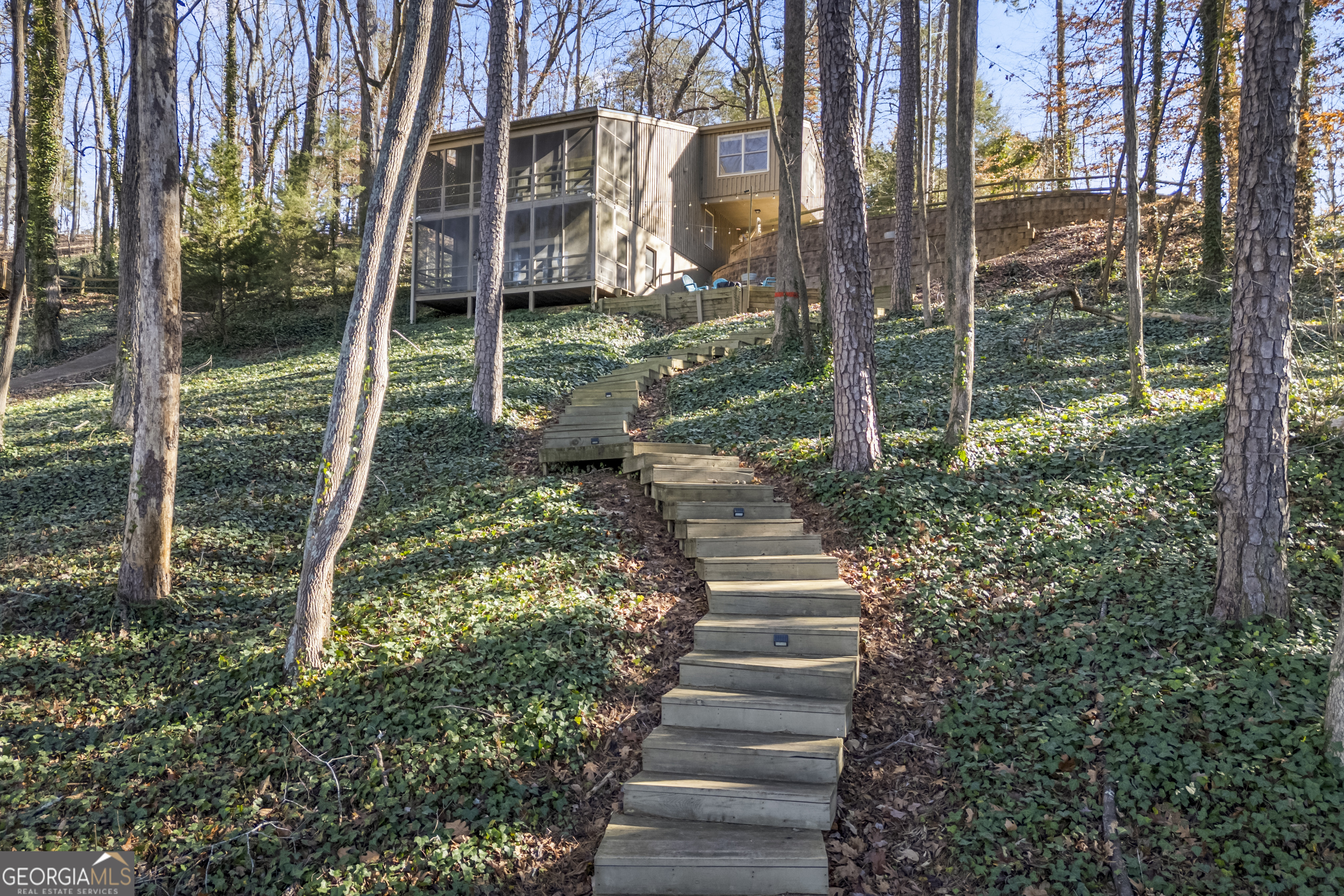 59 Waters Edge Extension Martin, GA 30557 - Photo 12 of 48 a view of a house with backyard and trees