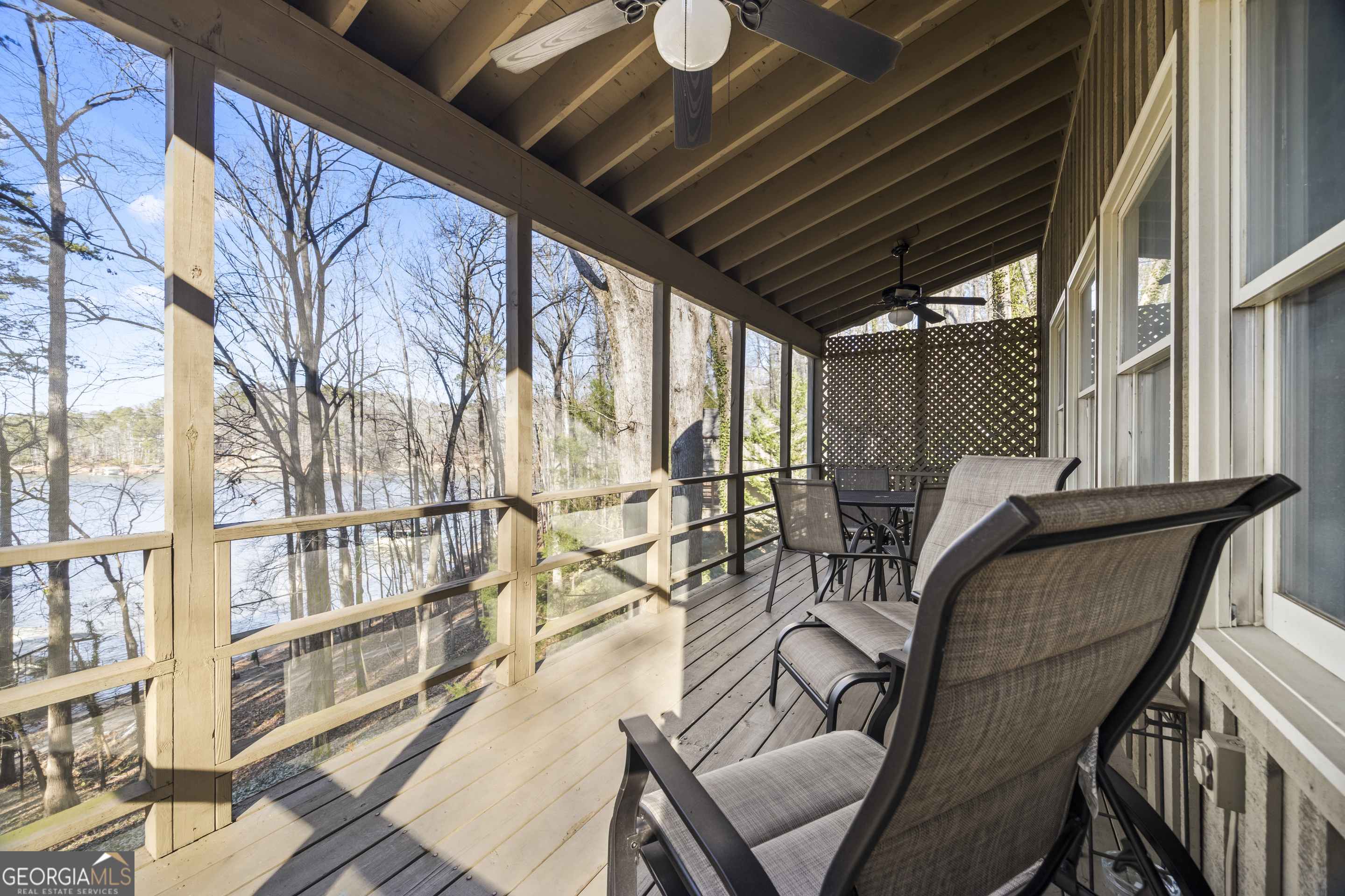59 Waters Edge Extension Martin, GA 30557 - Photo 29 of 48 a view of balcony with furniture