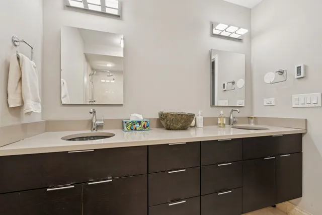 a bathroom with a toilet sink