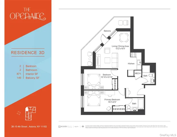 $833,000 | 26-15 4th Street, Unit 3D | Astoria