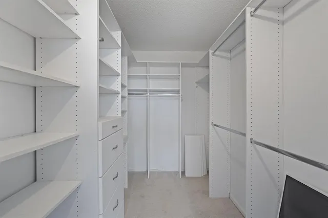 a view of closet area