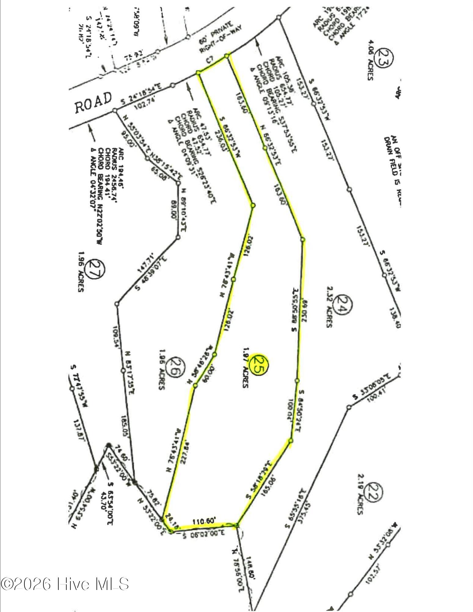 25 Sunset Point Road Belhaven, NC 27810 - Photo 3 of 17 Plat Map for Lot #25 Sunset Point
