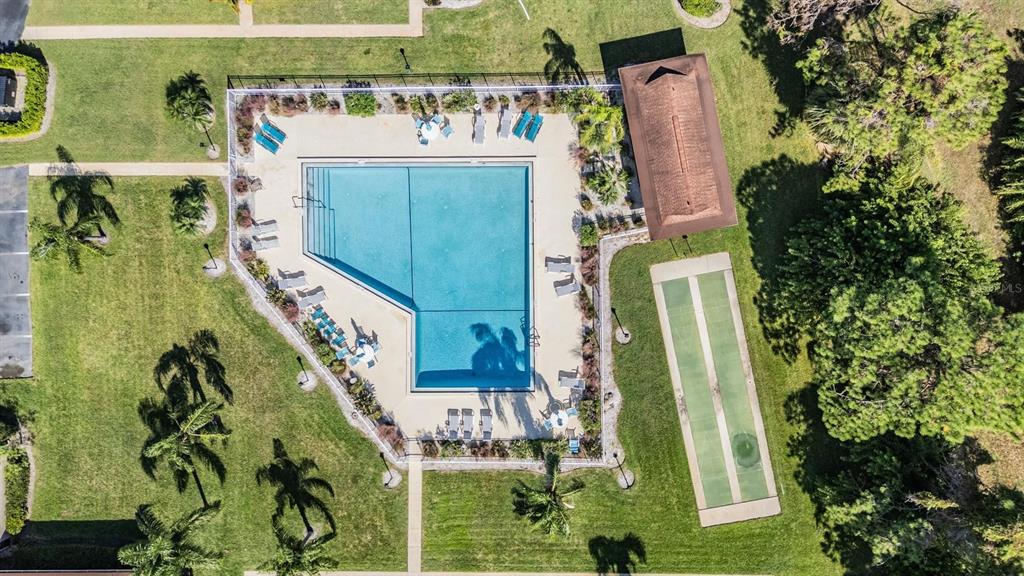 2292 Oak Neck Road, Unit A Clearwater, FL 33763 - Photo 35 of 37 an aerial view of a residential houses with outdoor space