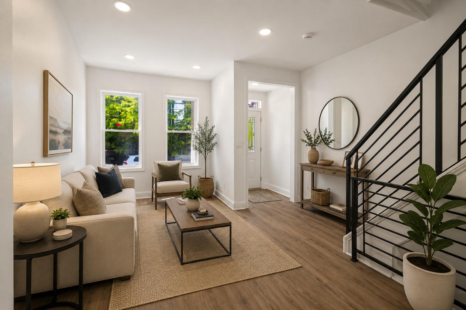 2933 Master Street Philadelphia, PA 19121 - Photo 1 of 20 Virtually Staged Living Room