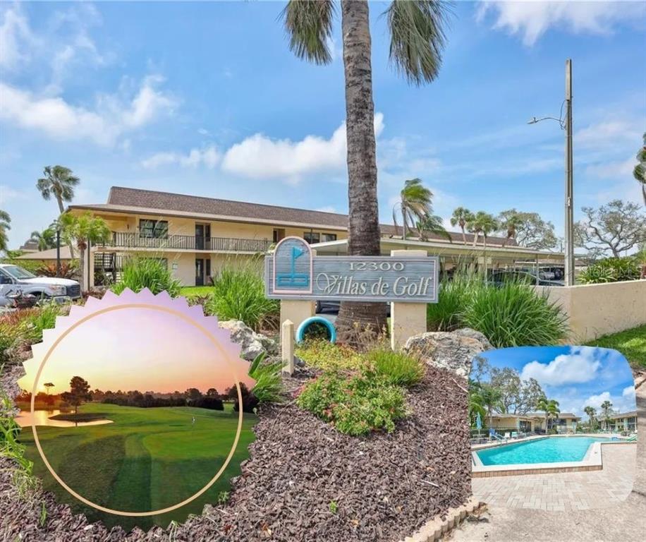 12300 Vonn Road, Unit 1102 Largo, FL 33774 - Photo 2 of 45 a aerial view of a house with a garden and lake view