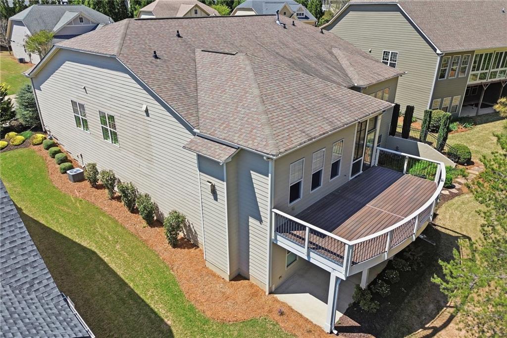 655 Hemlock Trail Canton, GA 30114 - Photo 57 of 58 an aerial view of a house with a swimming pool