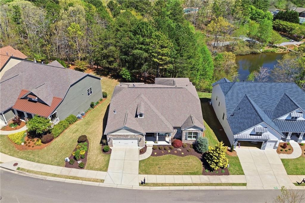 655 Hemlock Trail Canton, GA 30114 - Photo 7 of 58 an aerial view of house with yard
