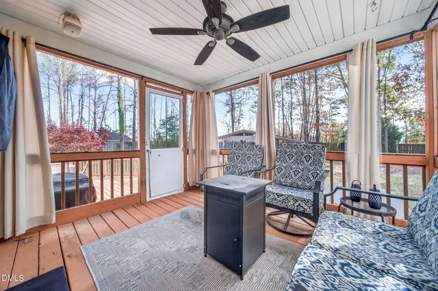 a view of a backyard with a patio