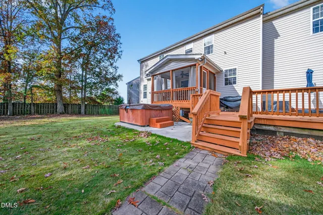 a view of a trees in front of a house