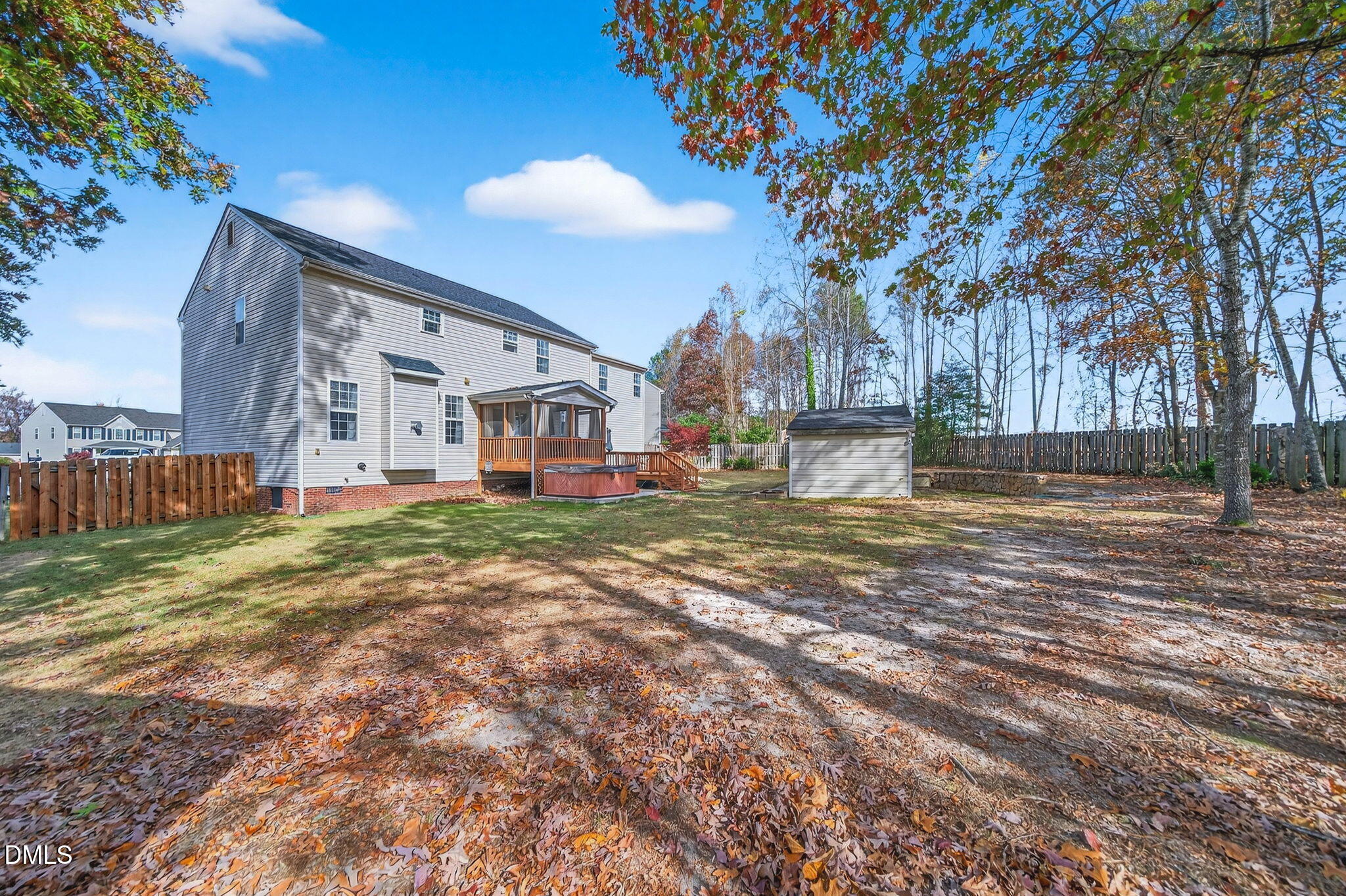 708 Quiet Walk Circle Rolesville, NC 27571 - Photo 54 of 56 a view of a house with a yard