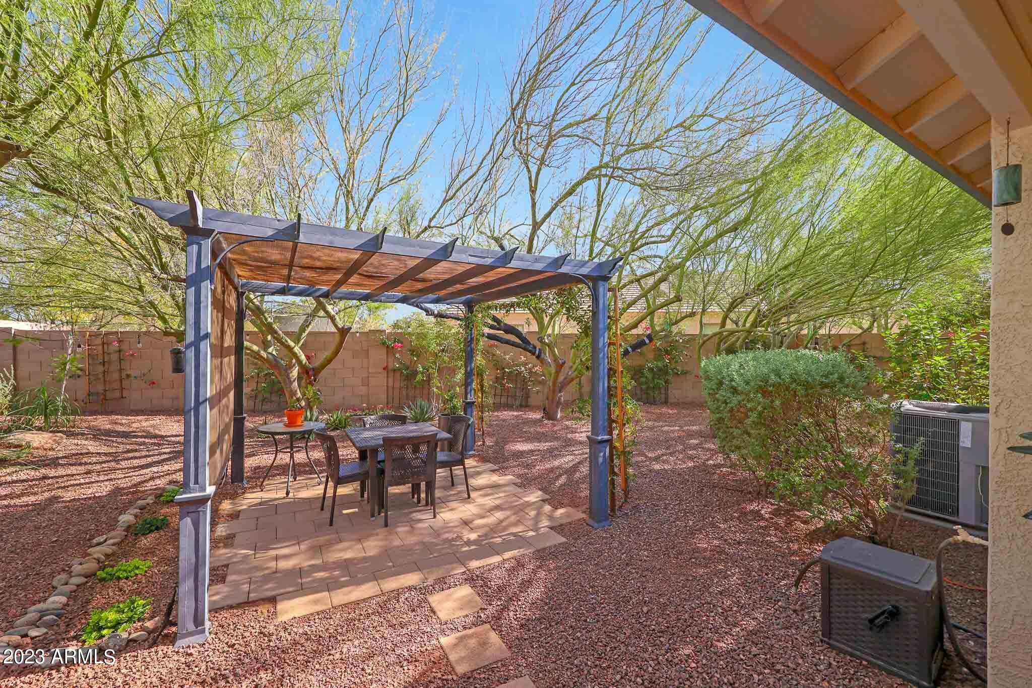 2828 East Jj Ranch Road Phoenix, AZ 85024 - Photo 24 of 29 Back yard pergola