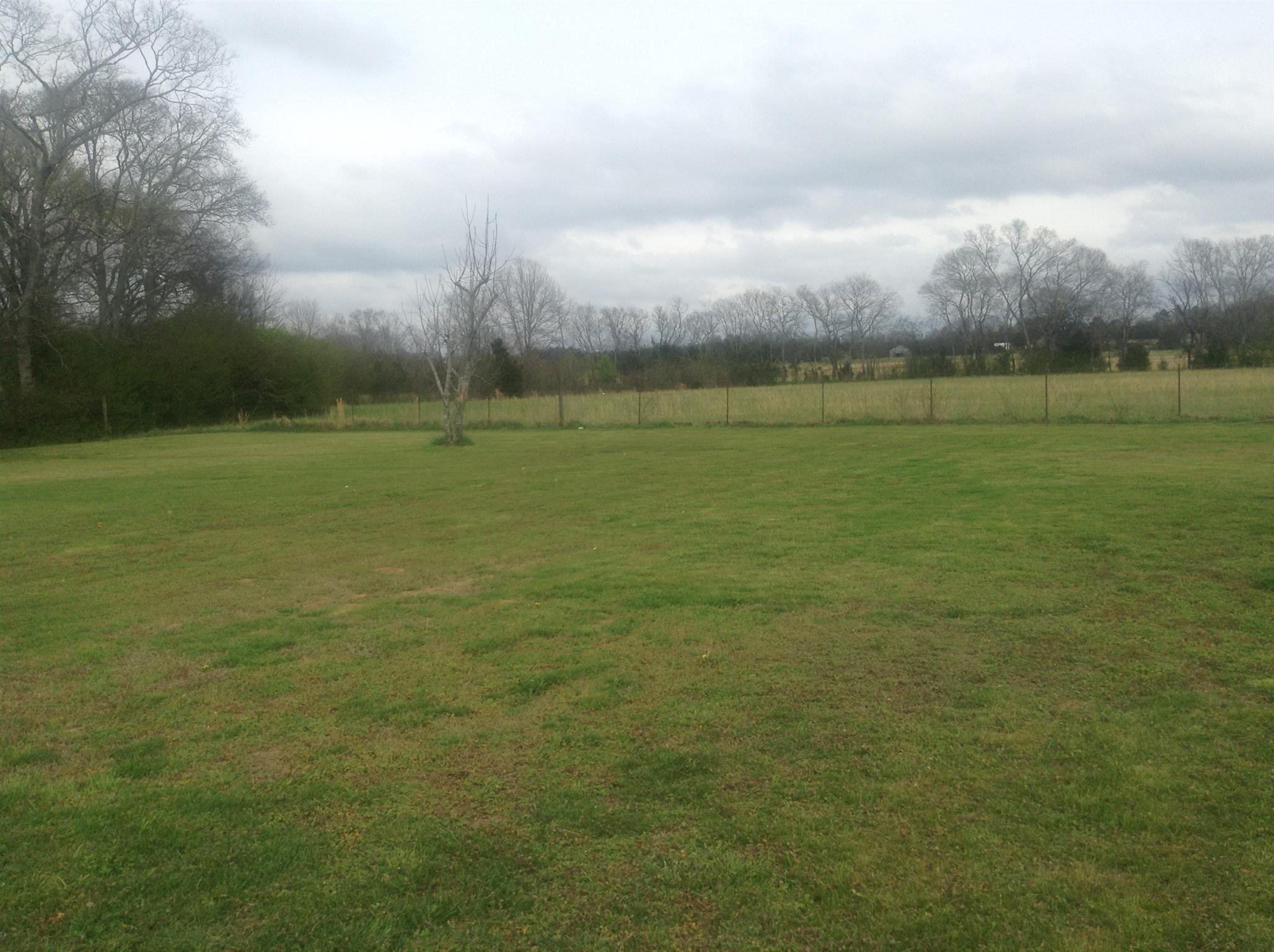 Fencenced meadow ajacent to the home.