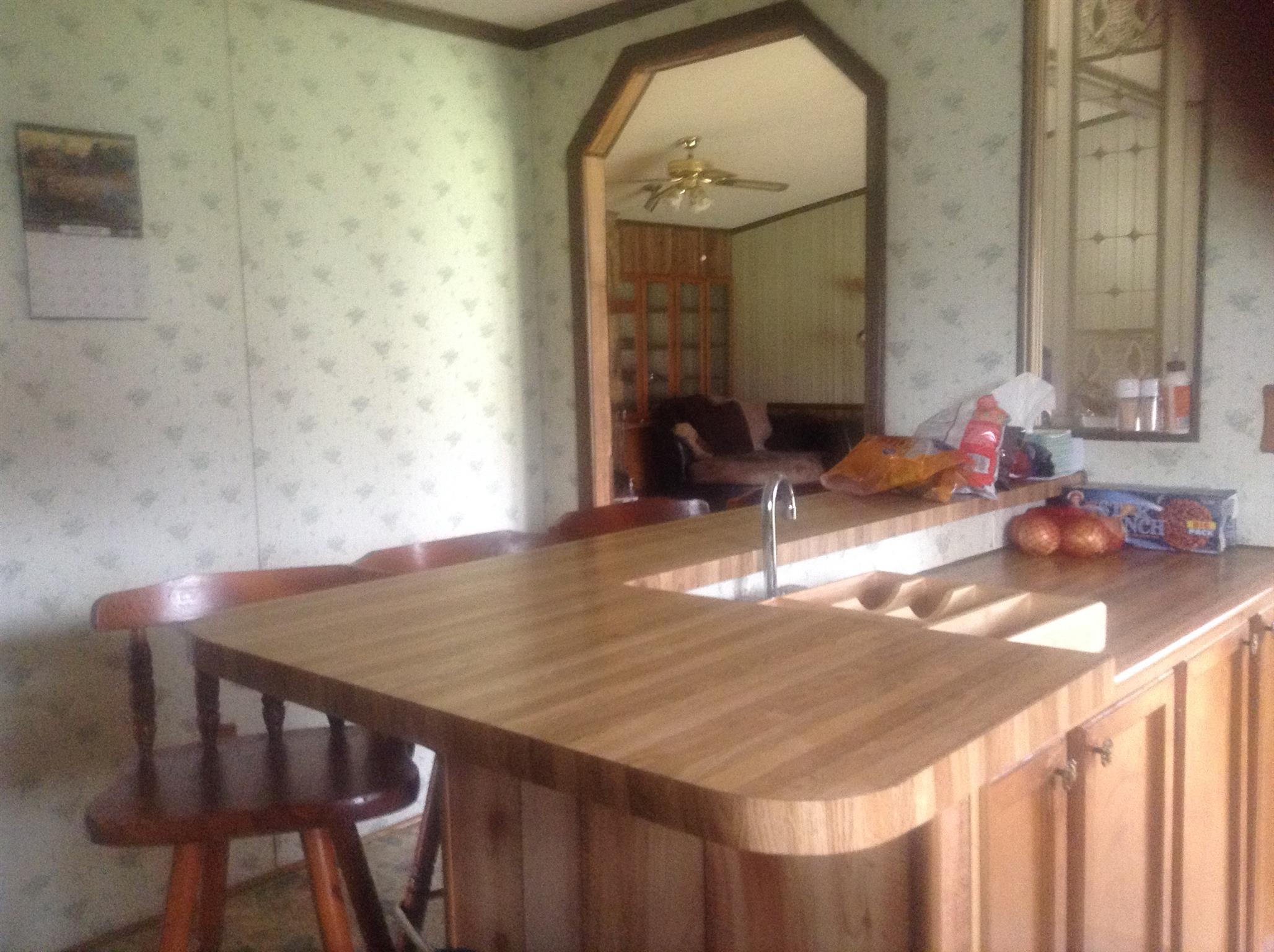 1154 Snell Road Lewisburg, TN 37091 - Photo 8 of 10 Kitchen sink with eating area. The bar stools remain.