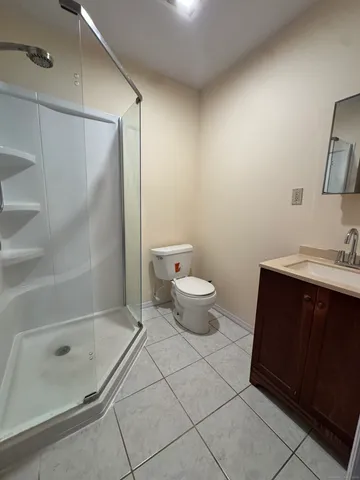 a view of a empty room with gym equipment