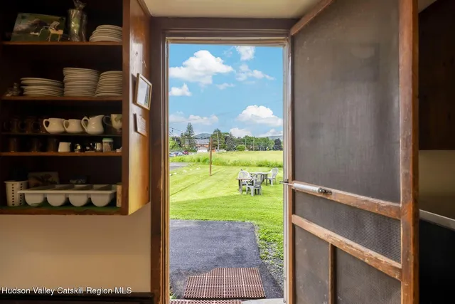 a view of gym equipment and children play room