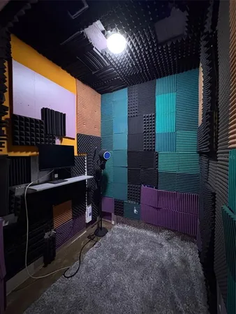 a room with furniture