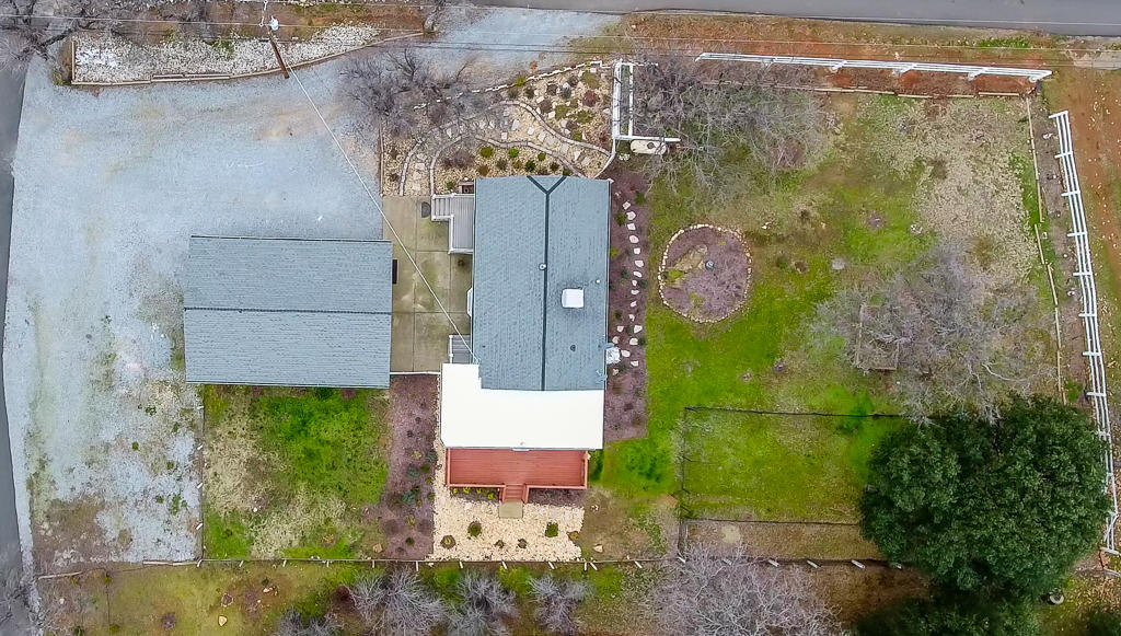 16604 Power Line Road Redding, CA 96001 - Photo 26 of 27 aerial top front lot
