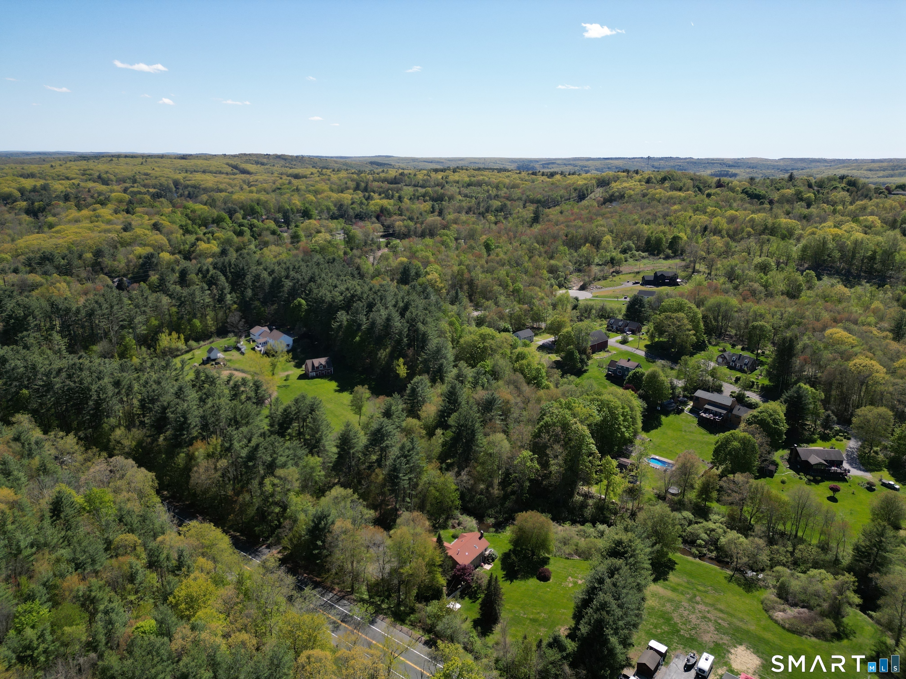 419 Birge Park Road Harwinton, CT 06791 - Photo 33 of 36 an aerial view of a houses with a yard