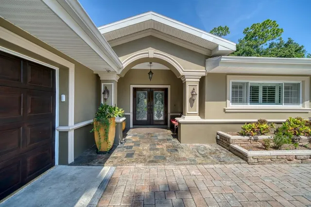 a view of a building with outdoor space