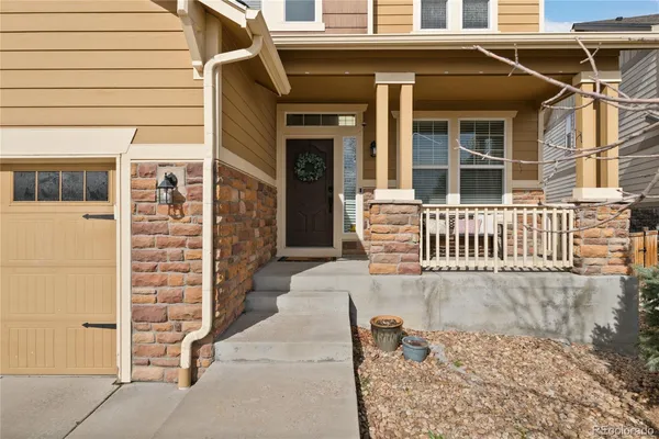 a view of a house with a porch