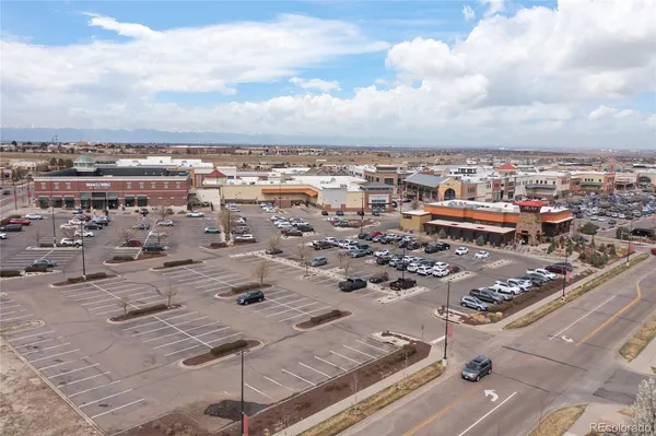 an aerial view of a city