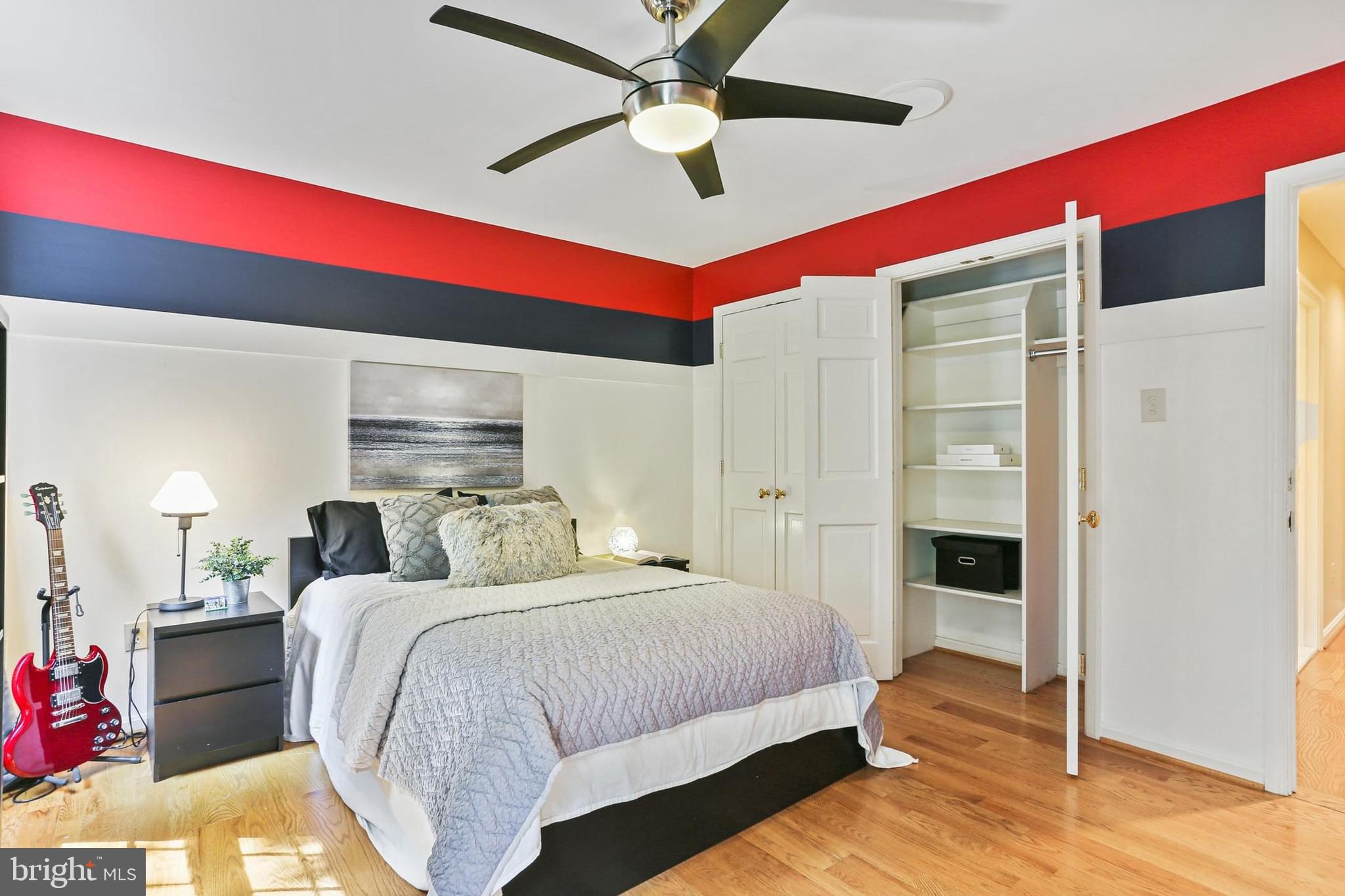 11843 Linden Chapel Road Clarksville, MD 21029 - Photo 48 of 128 a bedroom with a bed and a ceiling fan