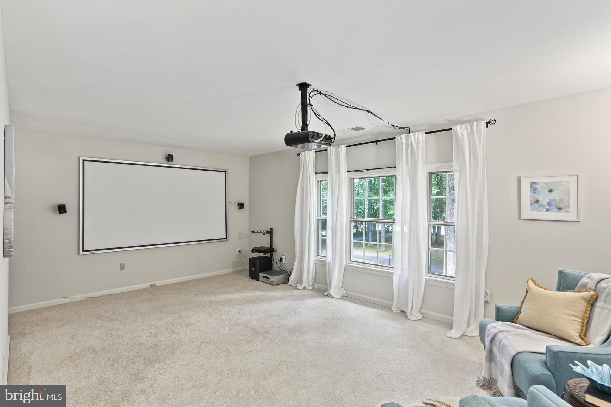 11843 Linden Chapel Road Clarksville, MD 21029 - Photo 55 of 115 Media room in the in law suite with great views