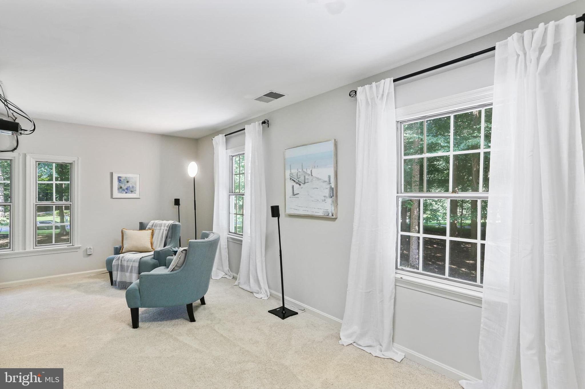 11843 Linden Chapel Road Clarksville, MD 21029 - Photo 56 of 115 Media room with 5 windows in the in law suite