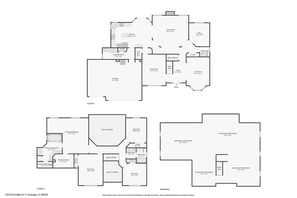 $645,000 | 143 Pineridge Drive South, Oswego, IL 60543