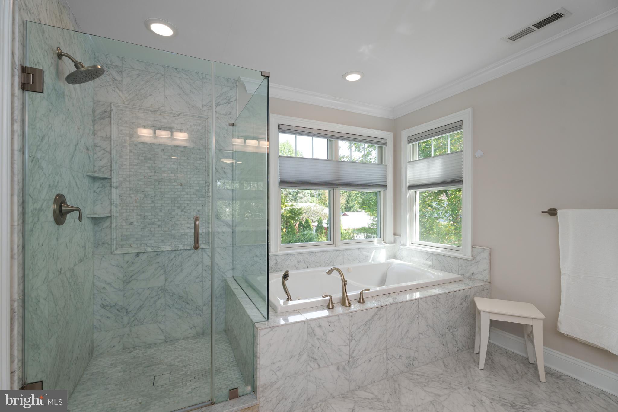 28 Hillside Road Princeton, NJ 08540 - Photo 20 of 31 a spacious bathroom with a bathtub and a shower