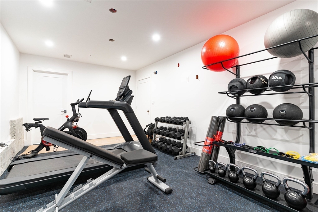 106 Webster Street, Unit 201 Boston, MA 02128 - Photo 30 of 33 a view of a room with gym equipment