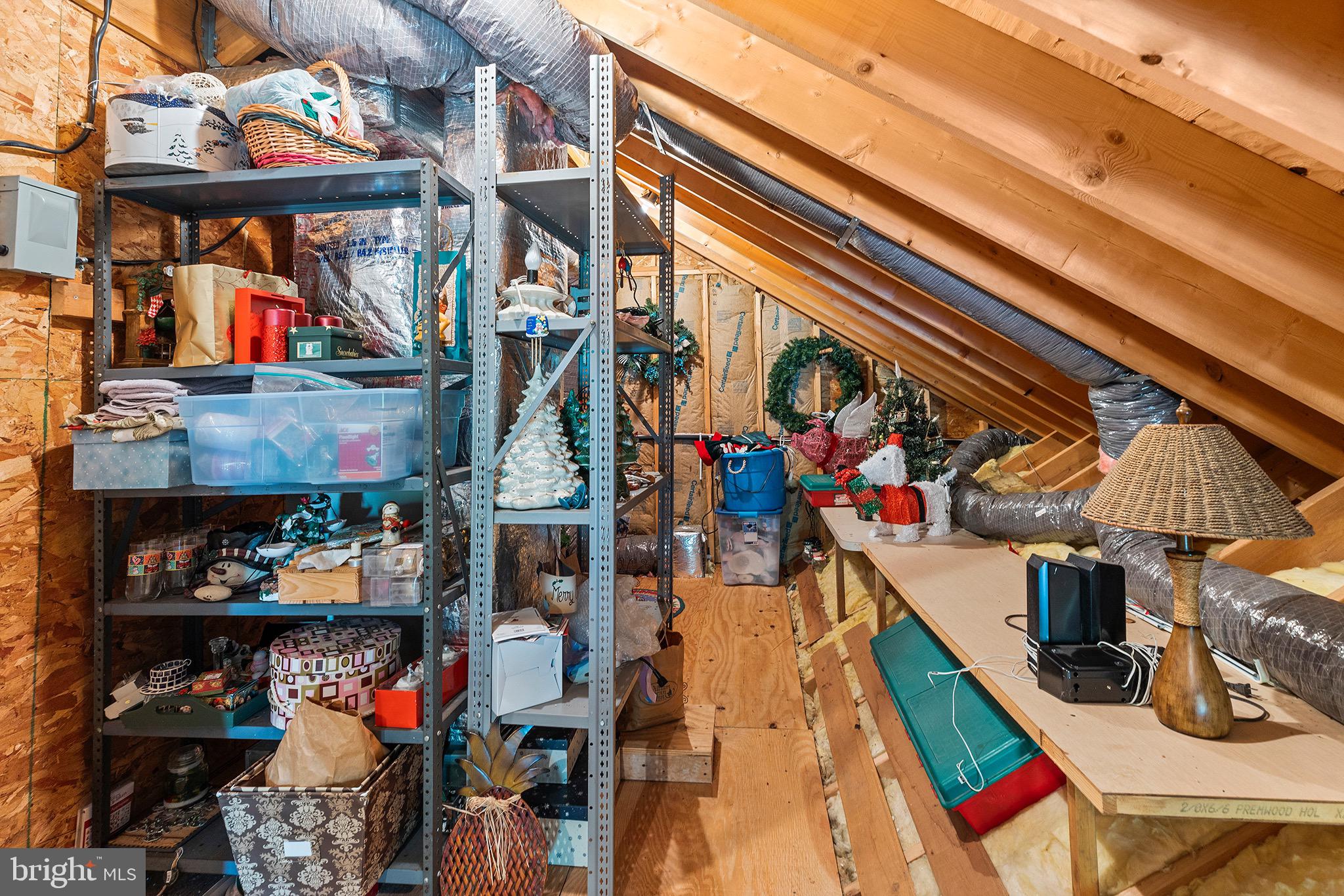 526 Pinney Road Huntingdon Valley, PA 19006 - Photo 31 of 49 Walk-in Attic Storage & HVAC