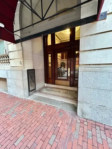 a view of a entryway door front of house