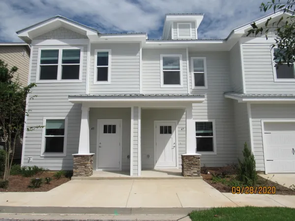 a front view of a house