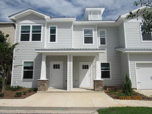 a front view of a house