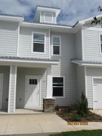 a front view of a house