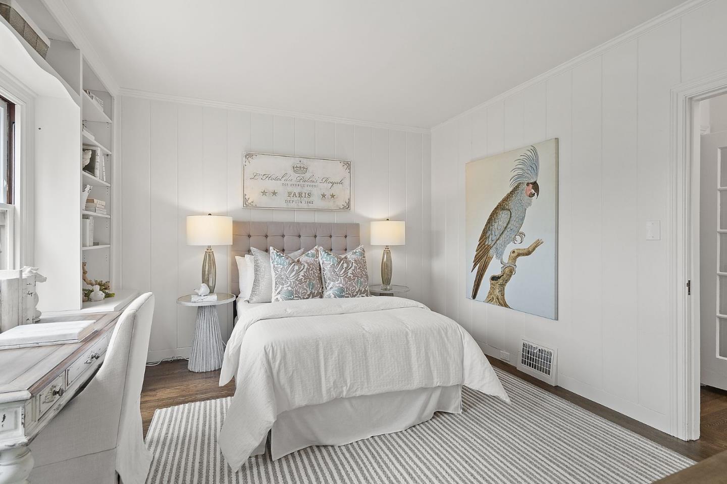 139 Warren Road San Mateo, CA 94401 - Photo 21 of 63 a bedroom with a bed and a window