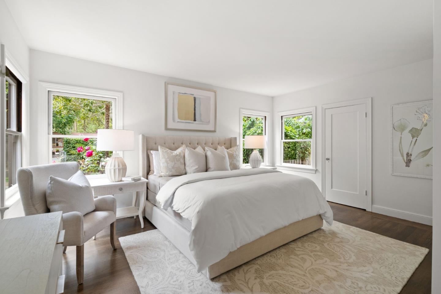 139 Warren Road San Mateo, CA 94401 - Photo 30 of 63 a bedroom with a bed and a couch